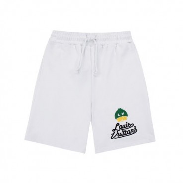 루이비통 남성 화이트 반바지 - Mens White Half