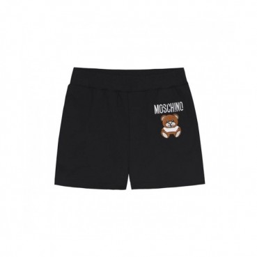 Moschino  Womens Logo Cotton Training Half-pants Black 