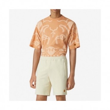 Kenzo  Mens Casual Logo Cotton Training Short Pants Ivory - 겐조 2021 남성 캐쥬얼 로고 트레이닝 반바지 Ken0152x Size(s 