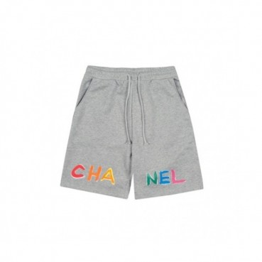 Chanel  Mens Logo Casual Training Half Pants Gray - 샤넬 2021 남성 캐쥬얼 트레이닝 반바지 Cnl0712x Size(xs 