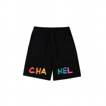 Chanel  Mens Logo Casual Training Half Pants Black - 샤넬 2021 남성 캐쥬얼 트레이닝 반바지 Cnl0711x Size(xs 