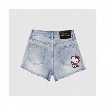 Gucci  Womens Initial Logo Half-pants Blue 