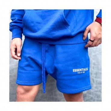 Fear of god  Fog 6th Mens Logo Casual Training Half Pants Blue - 피어오브갓 2020 남성 로고 캐쥬얼 트레이닝 반바지 Fea0282x Size(s 