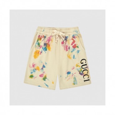 Gucci  Mens Initial Logo Vintage Casual Half Pants Ivory - 구찌 2021 남성 이니셜 로고 빈티지 캐쥬얼 반바지 Guc03742x Size(s 