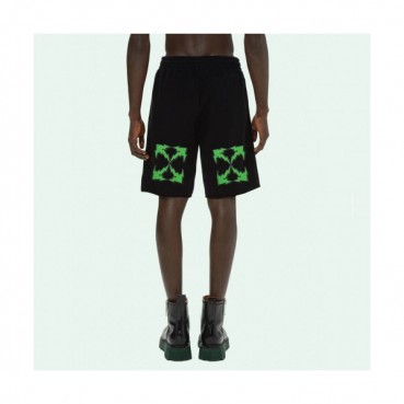 Off white  Mens Logo Casual Training Half Pants Black - 오프화이트 2021 남성 캐쥬얼 로고 트레이닝 반바지 Off0737x Size(xs 