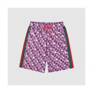 Gucci  Mens Initial Logo Vintage Casual Half Pants Pink - 구찌 2021 남성 이니셜 로고 빈티지 캐쥬얼 반바지 Guc03685x Size(s 