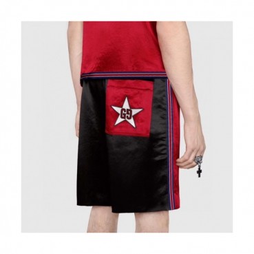 Gucci  Mens Initial Logo Vintage Casual Half Pants Red - 구찌 2021 남성 이니셜 로고 빈티지 캐쥬얼 반바지 Guc03683x Size(m 