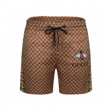 Gucci 2021 Mens Initial Logo Vintage Casual Half Pants Camel - 구찌 2021 남성 이니셜 로고 빈티지 캐쥬얼 반바지 Guc03646x Size(m 