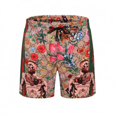 [매장판]Gucci 2021 Mens Initial Logo Vintage Casual Half Pants Beige - 구찌 2021 남성 이니셜 로고 빈티지 캐쥬얼 반바지 Guc03643x Size(m 