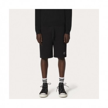 Valentino 2021 Mens Logo Casual Training Half Pants Black - 발렌티노 2021 남성 캐쥬얼 로고 트레이닝 반바지 Val0467x Size(s 