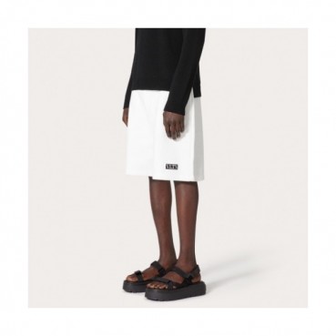 Valentino 2021 Mens Logo Casual Training Half Pants White - 발렌티노 2021 남성 캐쥬얼 로고 트레이닝 반바지 Val0466x Size(s 