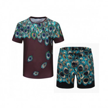 Dolce&Gabbana 2021 Mens Casual Training Short Sleeved Clothes&Half Pants Black - 돌체앤가바나 2021 남성 캐쥬얼 트레이닝 반팔티&반바지 Dol0319x Size(m 