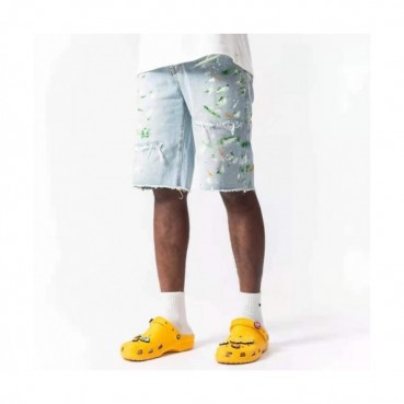 Amiri 2021 Mens Casual Denim Half Pants Blue - 아미리 2021 남성 캐쥬얼 데님 반바지 Ami0183x Size(29 