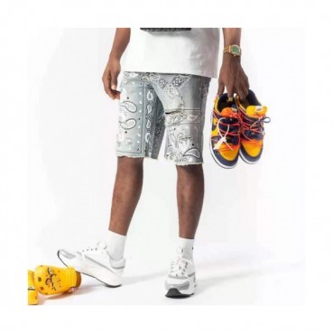 Amiri 2021 Mens Casual Denim Half Pants Gray - 아미리 2021 남성 캐쥬얼 데님 반바지 Ami0180x Size(29 