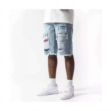 Amiri 2021 Mens Casual Denim Half Pants Blue - 아미리 2021 남성 캐쥬얼 데님 반바지 Ami0179x Size(29 