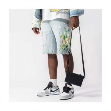 Amiri 2021 Mens Casual Denim Half Pants Blue - 아미리 2021 남성 캐쥬얼 데님 반바지 Ami0178x Size(29 