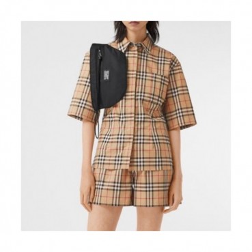 [버버리]Burberry 2020 Womens Vintage Basic Cotton Short Sleeved Tshirts&Half-pants 
