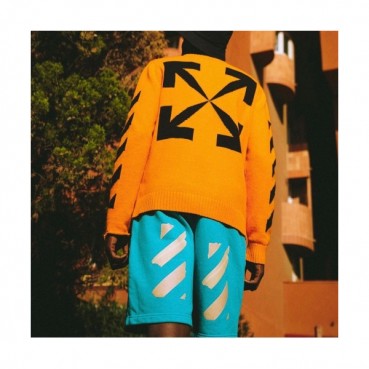 [오프화이트]Off white 2020 Mens Logo Casual Training Half Pants - 오프화이트 2020 남성 캐쥬얼 로고 트레이닝 반바지 Off0433x.Size(xs 