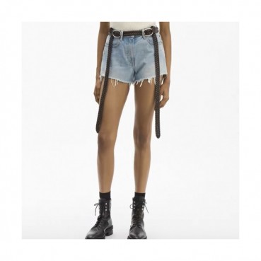 [알렉산더왕]Alexander wang 2020 Womens Modern Denim Short Trousers - 알렉산더왕 2020 여성 모던 데님 반바지 Ale0106x.Size(25 