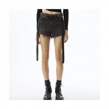[알렉산더왕]Alexander wang 2020 Womens Modern Denim Short Trousers - 알렉산더왕 2020 여성 모던 데님 반바지 Ale0105x.Size(25 