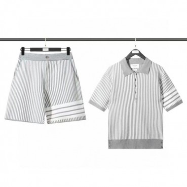 Thom browne 2023 Mens Casual Logo Training Clothes&Pants - 톰브라운 2023 남성 캐쥬얼 로고  반팔&반바지 Thom0435x.Size(1 