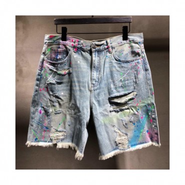 Amiri 2019 Mens Slim Fit Denim Half Pants - 아미리 남성 슬림핏 데님 반바지 Amihp0005.Size(30 