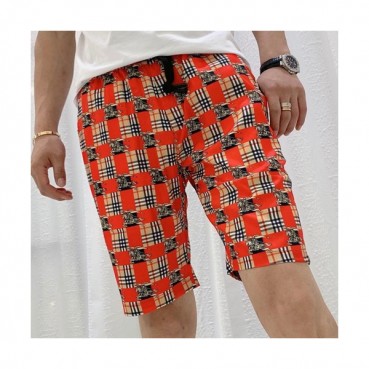 Hermes 2019 Mens Logo Crew - Print Half Pants 