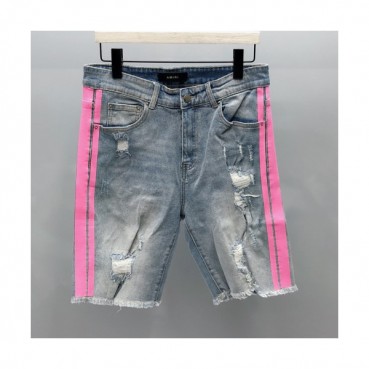 Amiri 2019 Mens Slim Fit Denim Half Pants - 아미리 남성 슬림핏 데님 반바지 Ami0042x.Size(28 