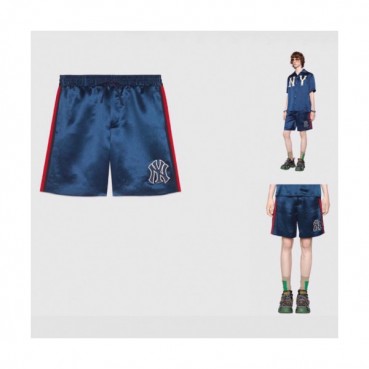Gucci 2019 Mens Yankees Casual Cotton Half Trianing Pants - 구찌 남성 양키스 캐쥬얼 코튼 트레이닝 반바지 Guc01018x.Size(s 
