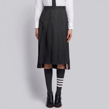 톰브라운 여성 차콜 스커트 - Thom Browne Womens Charcoal Skirts 