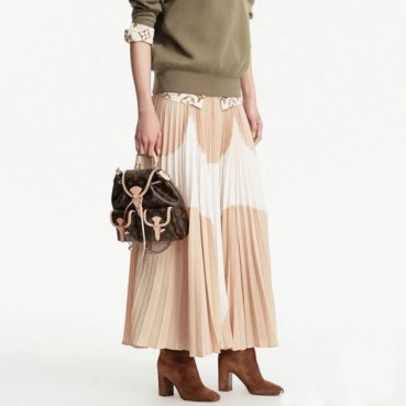 루이비통 여성 베이지 롱 스커트 - Louis vuitton Womens Beige Long Skirts 