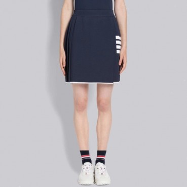 톰브라운 여성 네이비 스커트 - Thom Browne Womens Navy Skirts 