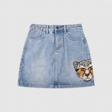 구찌 여성 캐쥬얼 블루 스커트 - Womens Blue Skirts 