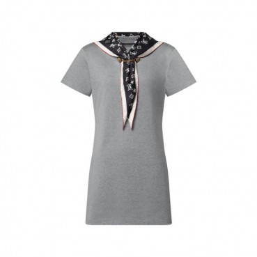 루이비통 여성 네이비컬 스카프 티셔츠 드레스 - Louis vuitton Womens Nautical Scarf Tshirt Dress 