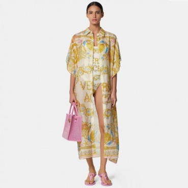베르사체 여성 실크 드레스 - Versace Womens Silk Dress With Waist Belt 