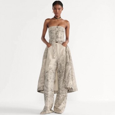 디올 여성 벨트 뷔스티에 미디 드레스 - Dior Womens Belted Bustier Midi Dress 