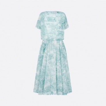디올 여성 디올리비에라 플레어 미디 드레스 - Dior Womens Dioriviera Flared Midi Dress