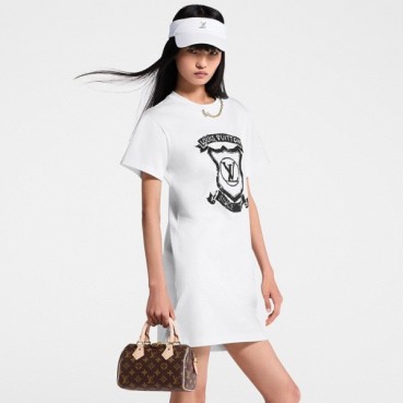 루이비통 여성 라운드 원피스 - Louis vuitton Womens Round One