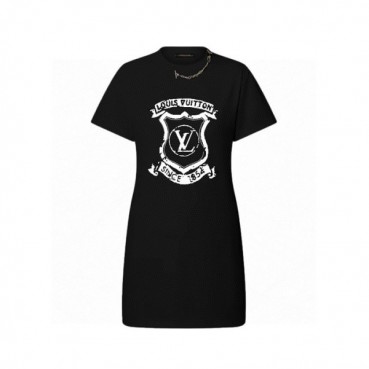 루이비통 여성 라운드 원피스 - Louis vuitton Womens Round One
