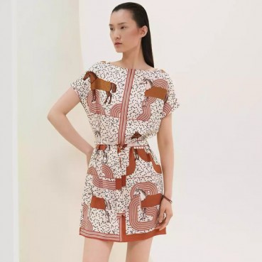 에르메스 여성 실크 원피스 - Hermes Womens Silk One