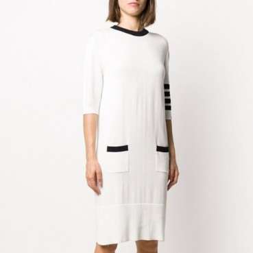 톰브라운 여성 라운드 원피스 - Thom Browne Womens Strap One