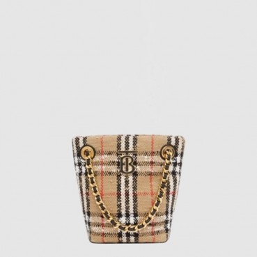 버버리 여성 미니 부클레 롤라 버킷백 - Burberry Womens Mini Boucle Lola Bucket Bag 