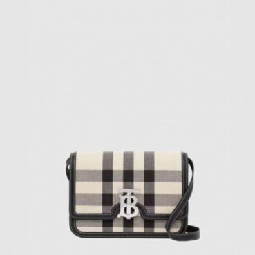 버버리 여성 스몰 체크 캔버스 TB 백 - Burberry Womens Small Check Canvas TB Bag 