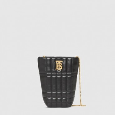 버버리 여성 퀼팅 롤라 버킷 백 - Burberry Womens Quilted Lola Bucket Bag 