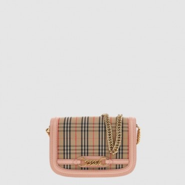 버버리 여성 체크 체인 숄더 백 - Burberry Womens Check Chain Shoulder Bag 