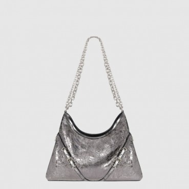 지방시 여성 부아유 체인 라미네이티드 가죽 미디엄 백 - Givenchy Womens Voyou Chain Laminated Leather Medium Bag 