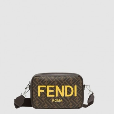 펜디 남성 FF 카메라 캔버스 백 - Fendi Mens FF Camera Canvas Bag